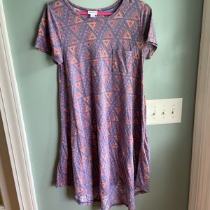 LuLaRoe carly multicolored size S dress